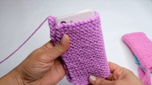phone sleeve knitting